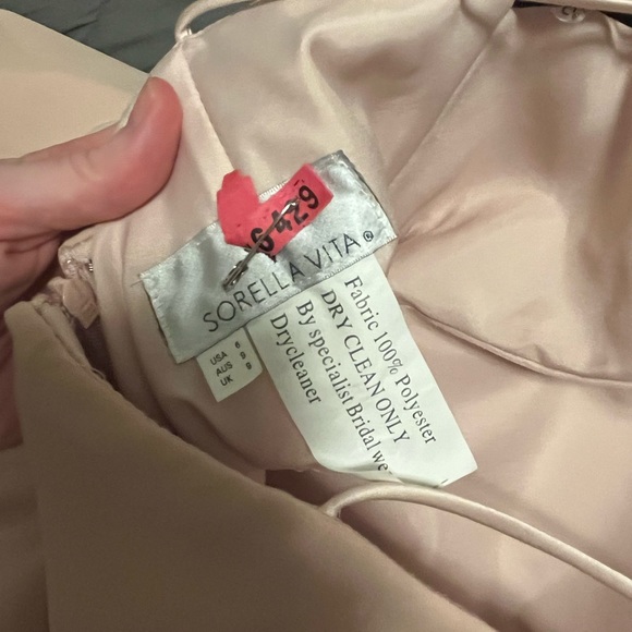 Blush pink sorella vita bridesmaid dress style 8872 - Picture 3 of 4